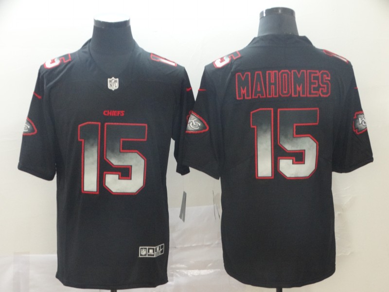 Men's Kansas City Chiefs Patrick Mahomes Black Authentic Jersey
